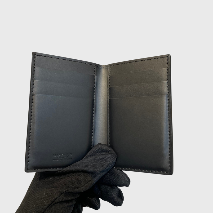 Goyard Grenelle Passport Cover Canvas Black