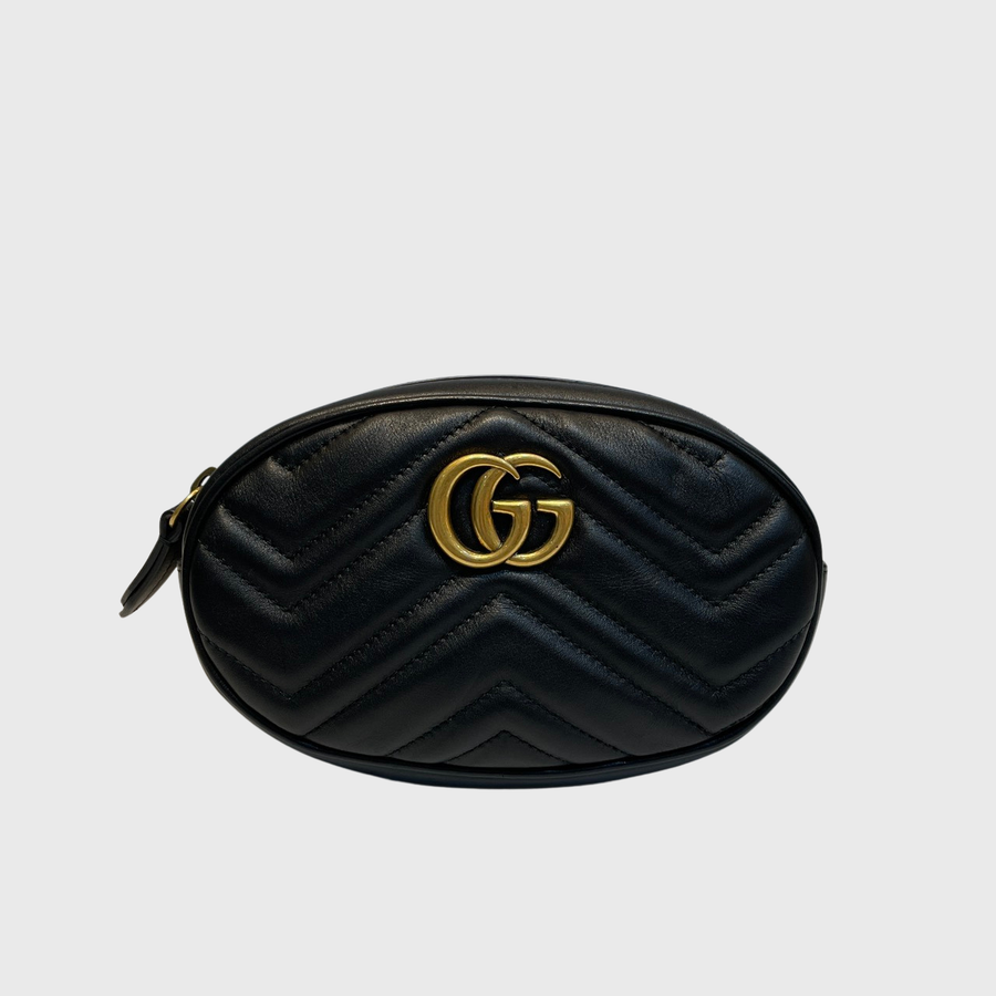 Gucci Marmont Matelasse Leather Black GHW