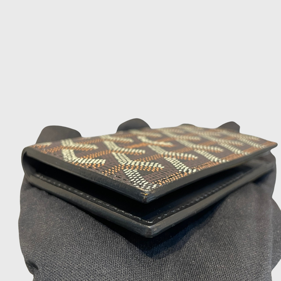 Goyard Grenelle Passport Cover Canvas Black