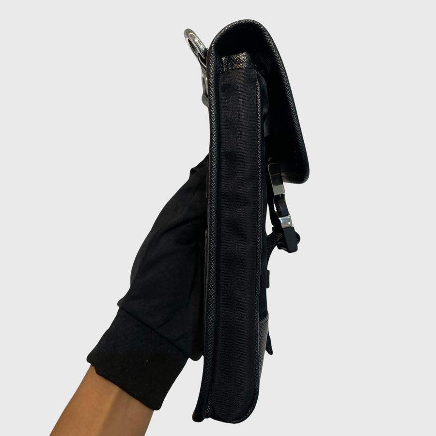 Prada Re-Nylon Phone Nylon Black SHW