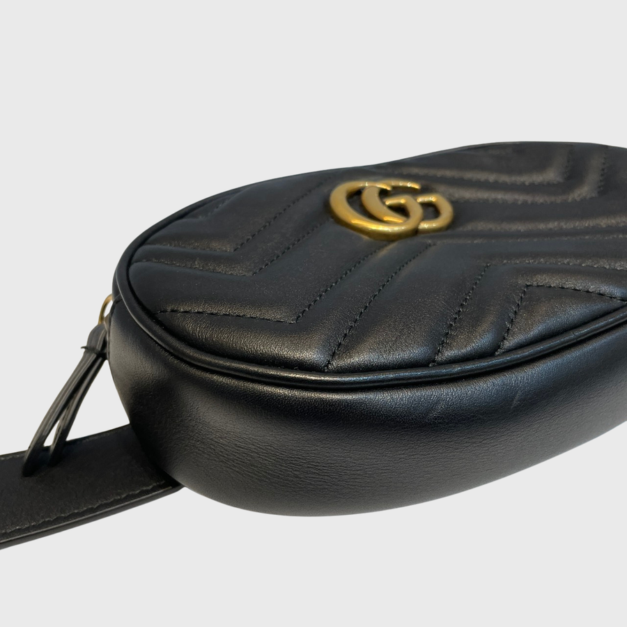 Gucci Marmont Matelasse Leather Black GHW