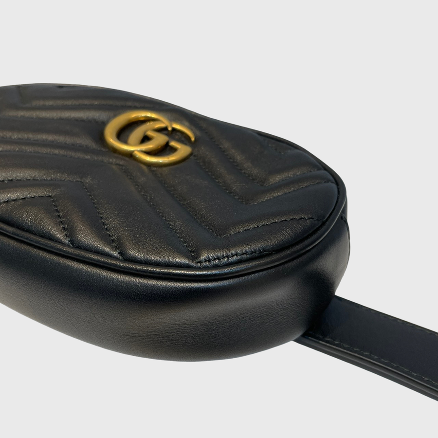 Gucci Marmont Matelasse Leather Black GHW