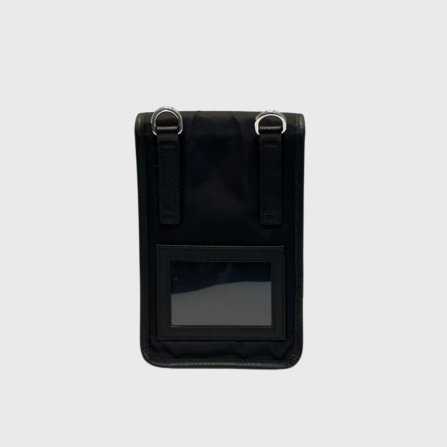 Prada Re-Nylon Phone Nylon Black SHW