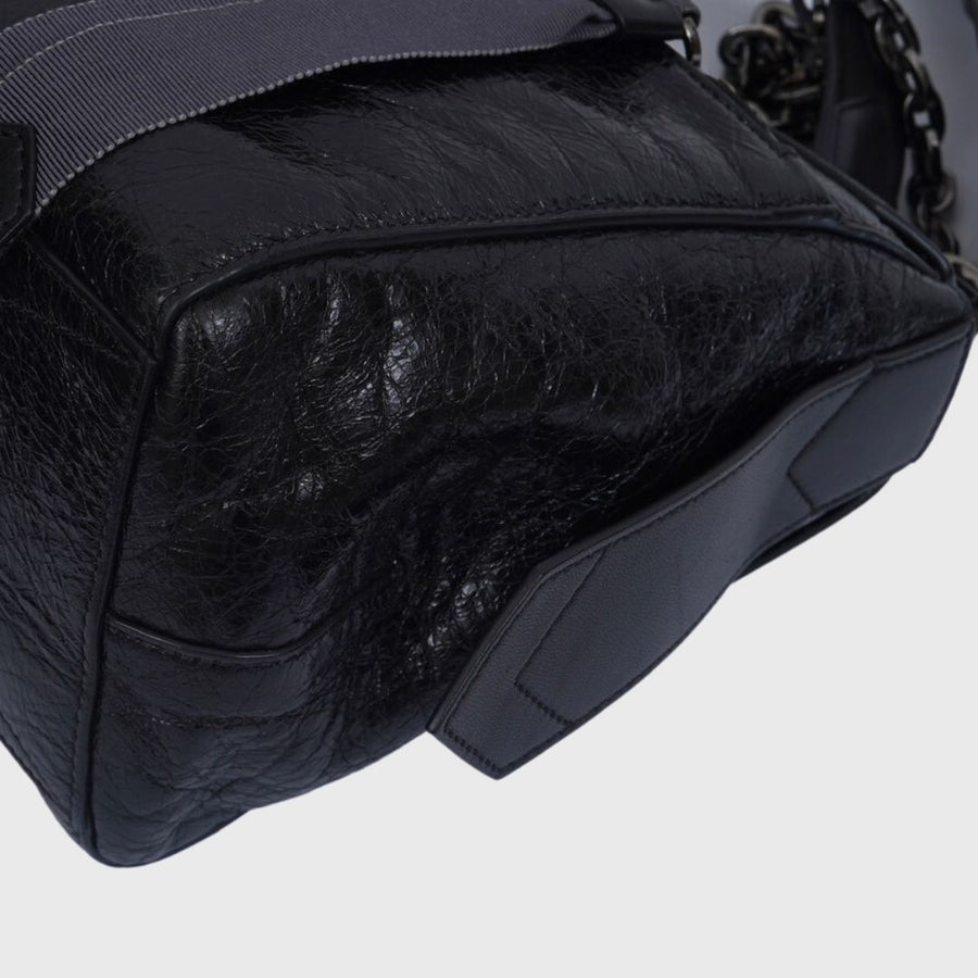 Givenchy ID bag Creased Patent Calfskin Black SHW