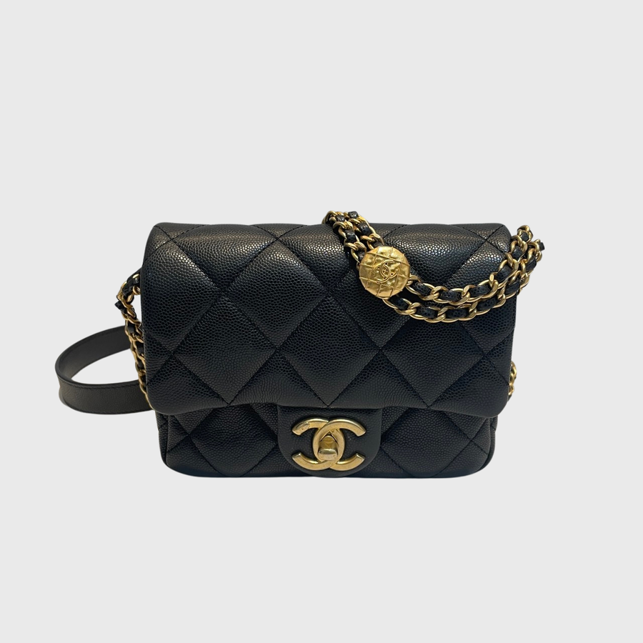 Chanel Iridescent Caviar Black GHW