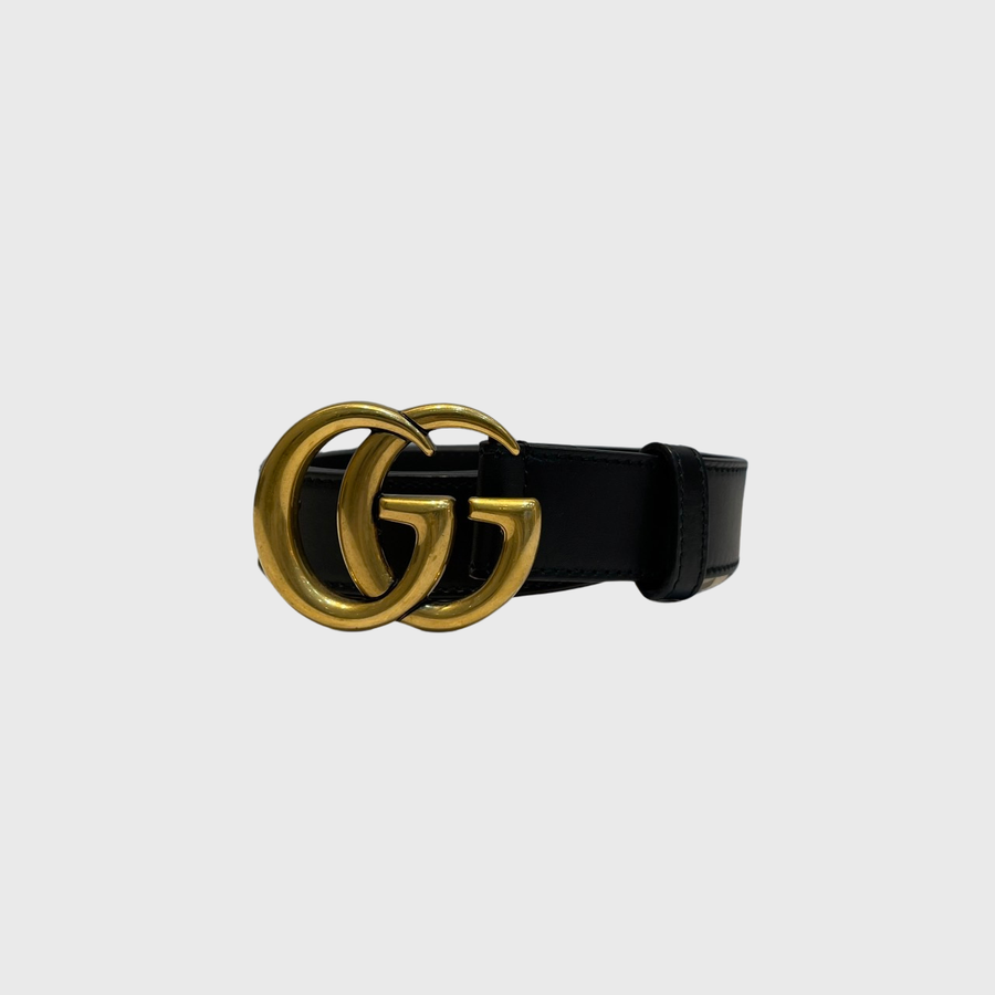 Gucci GG Marmont Belt Calfskin Black GHW