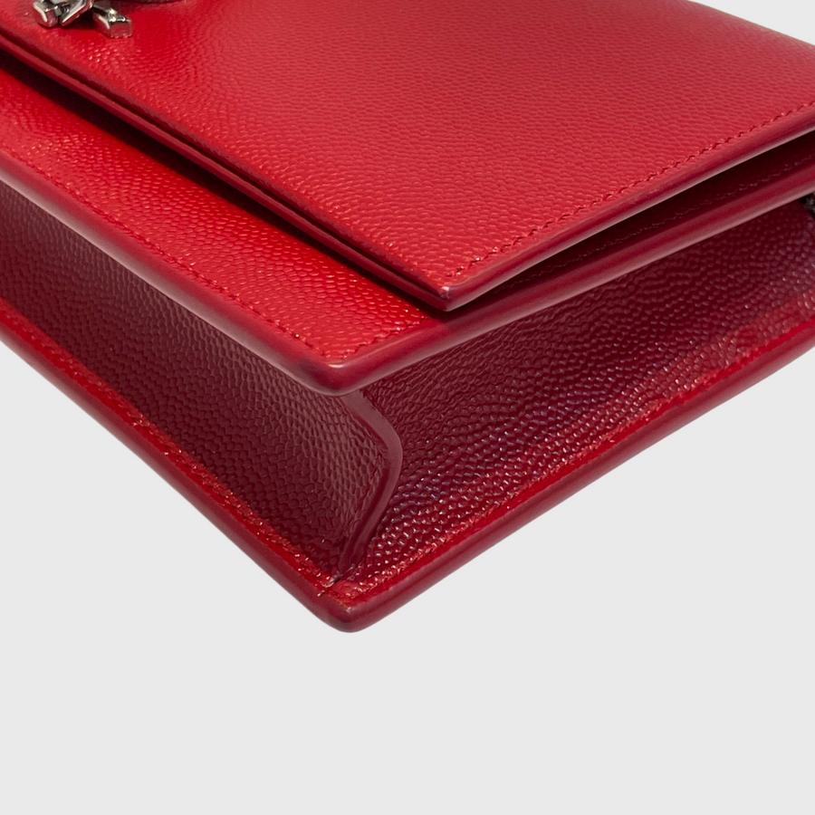 Saint Laurent Kate Calfskin Red SHW