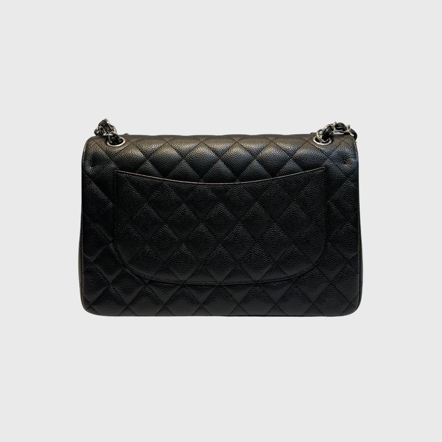 Chanel Classic Jumbo Caviar Black SHW