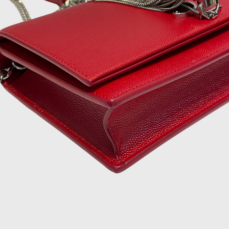 Saint Laurent Kate Calfskin Red SHW