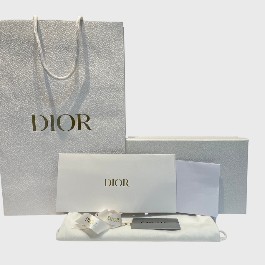 Christian Dior Miss Caro Lambskin Blue GHW
