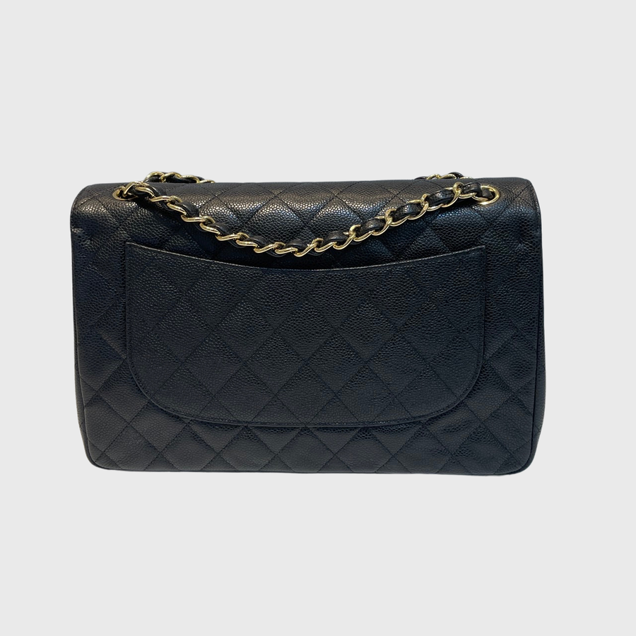 Chanel Classic Jumbo Caviar Black GHW