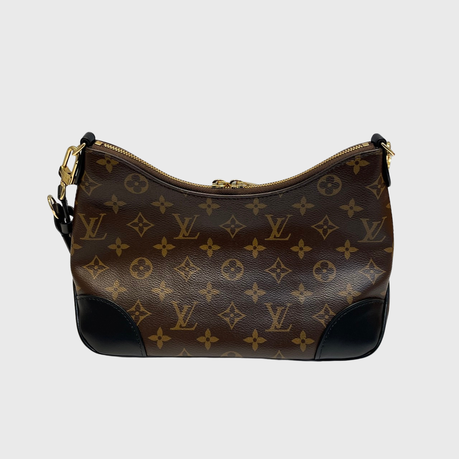 Louis Vuitton Boulogne Shoulder Bag Canvas Brown GHW