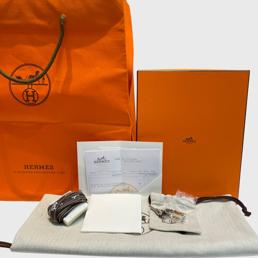 Hermes Picotin Bag Clemence Blue SHW
