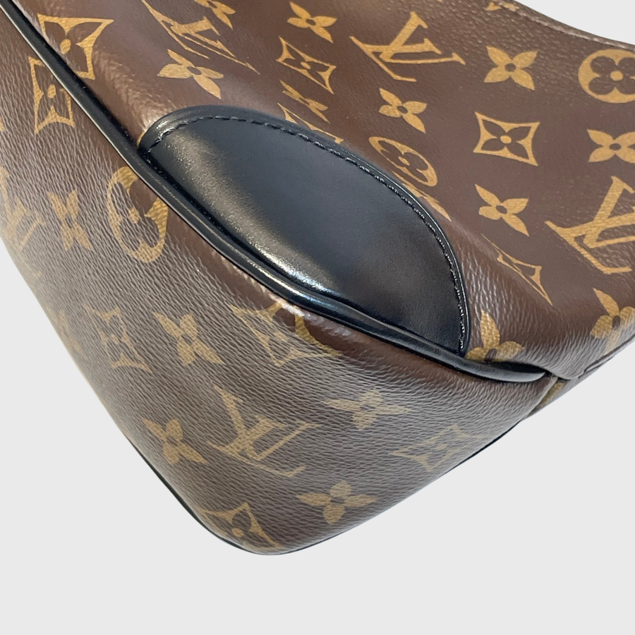 Louis Vuitton Boulogne Shoulder Bag Canvas Brown GHW