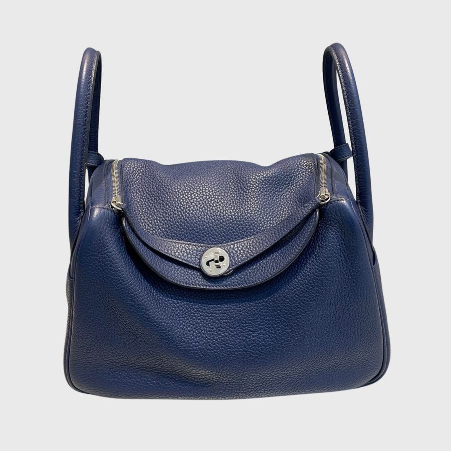 Hermes Lindy Clemence Bleu Saphire PHW