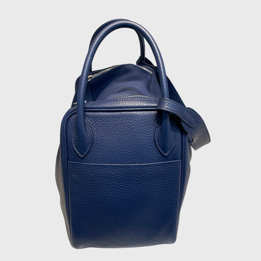 Hermes Lindy Clemence Bleu Saphire PHW