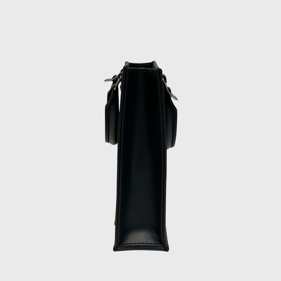 Louis Vuitton Petit Sac Plat Epi Leather Black SHW