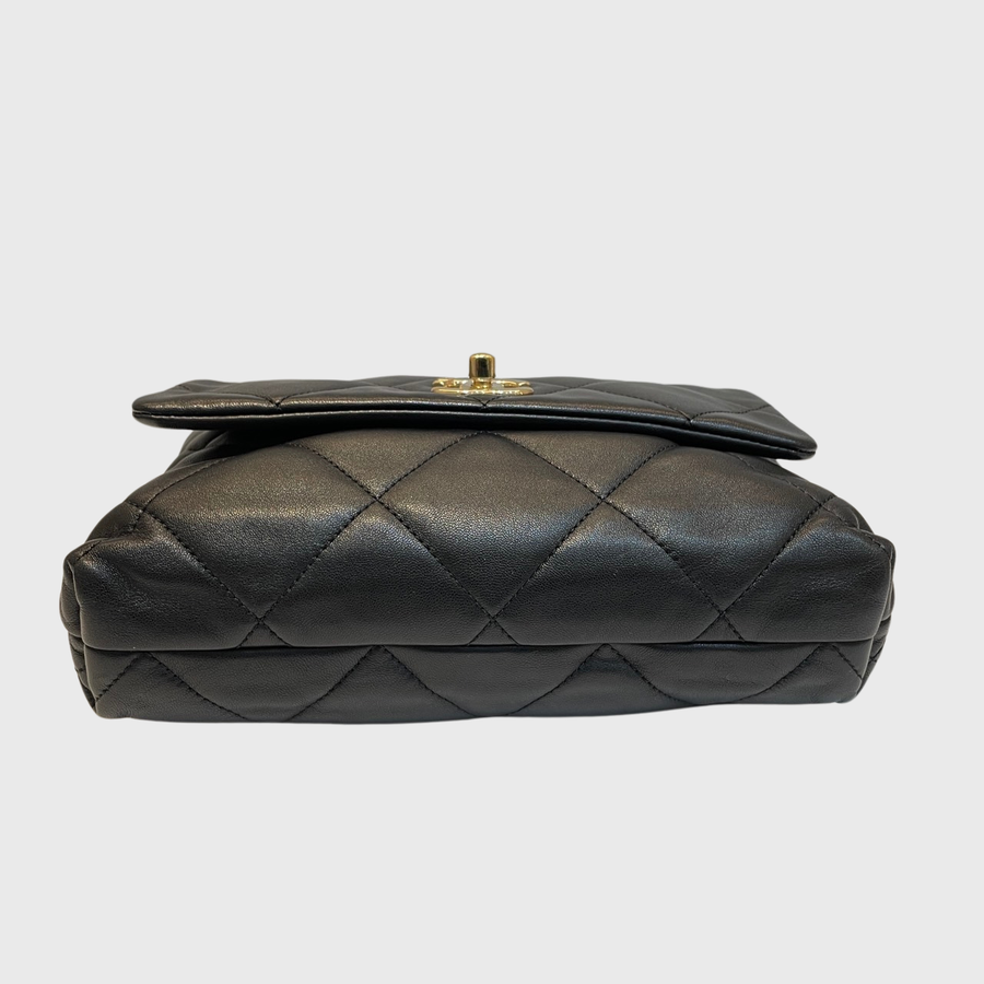 Chanel Flap Bag Lambskin Lambskin Black GHW