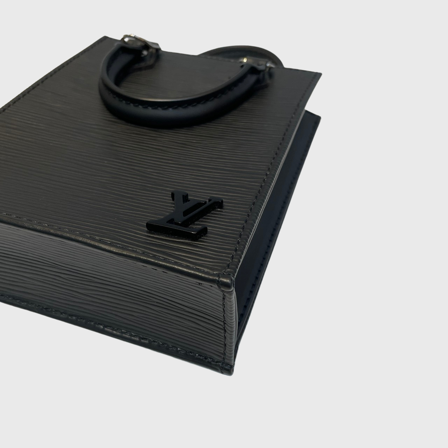 Louis Vuitton Petit Sac Plat Epi Leather Black SHW