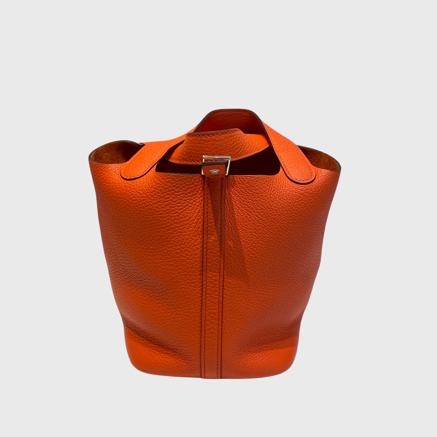 Hermes Picotin Togo Orange PHW