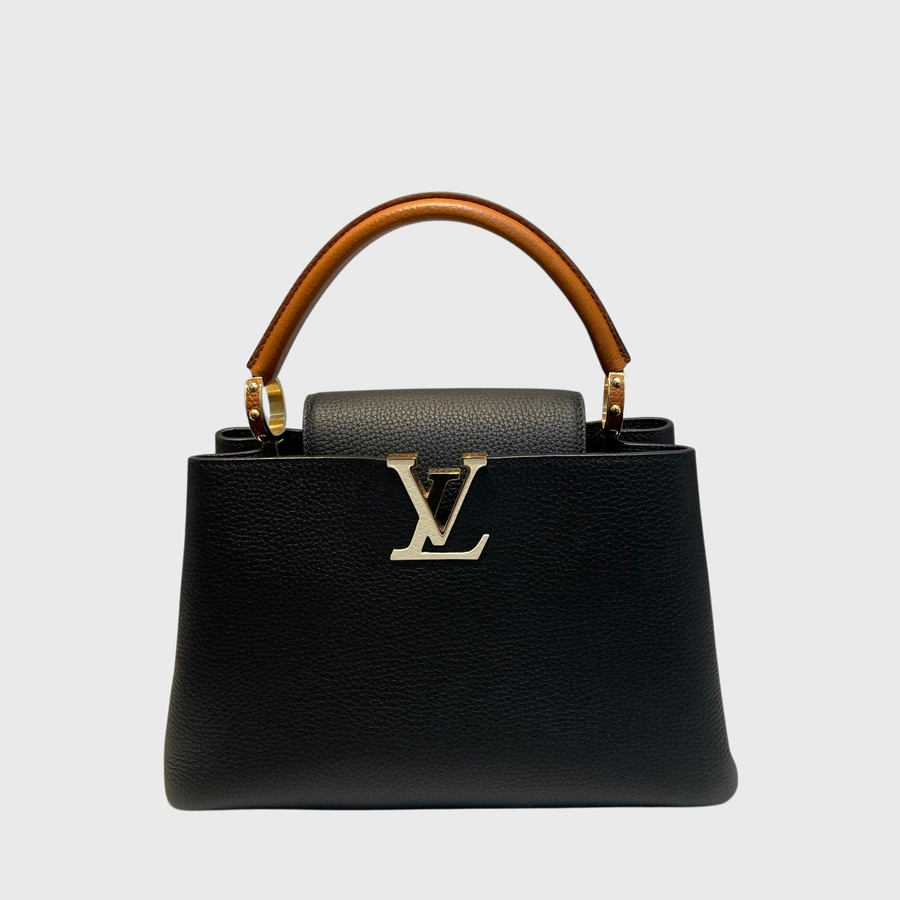 Louis Vuitton Capucines Bag Calfskin Black GHW