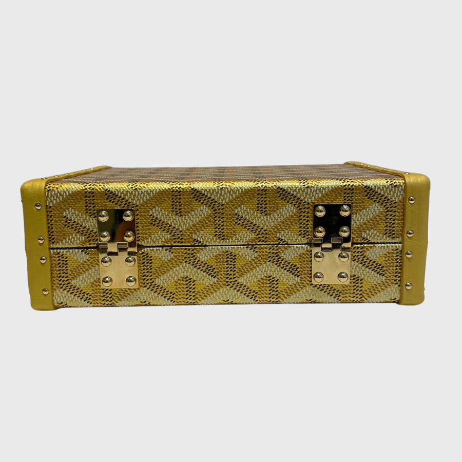 Goyard Minaudière Trunk Canvas Gold GHW