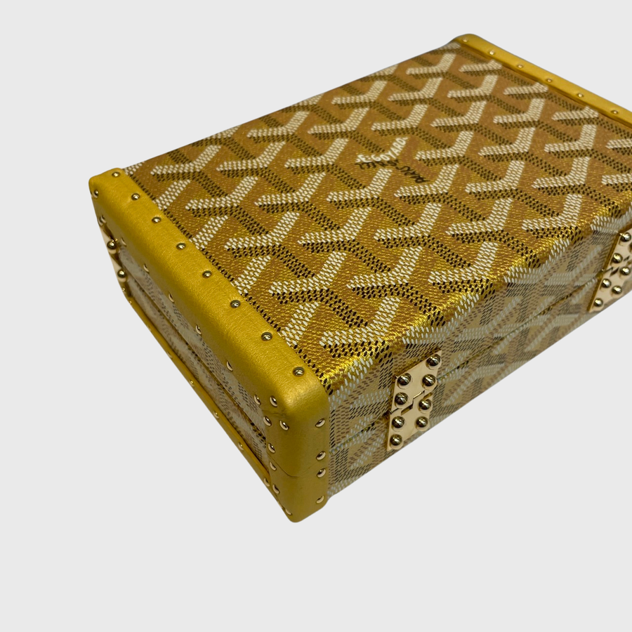 Goyard Minaudière Trunk Canvas Gold GHW