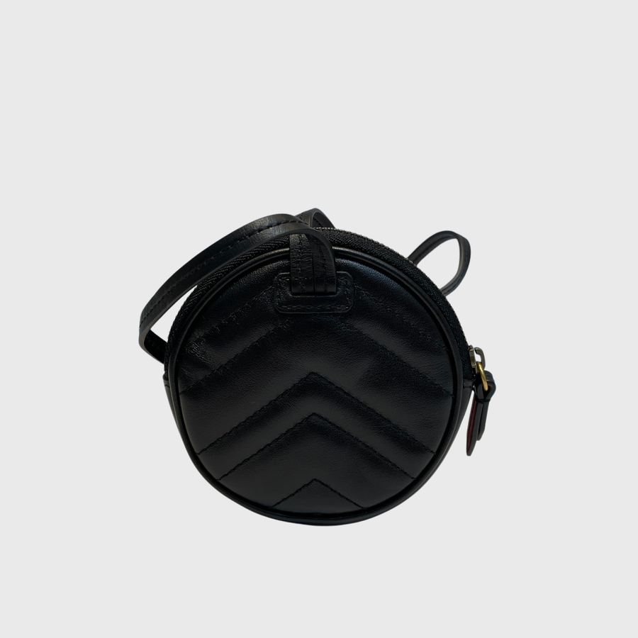 Gucci GG Marmont Coin Pouch Leather Black GHW