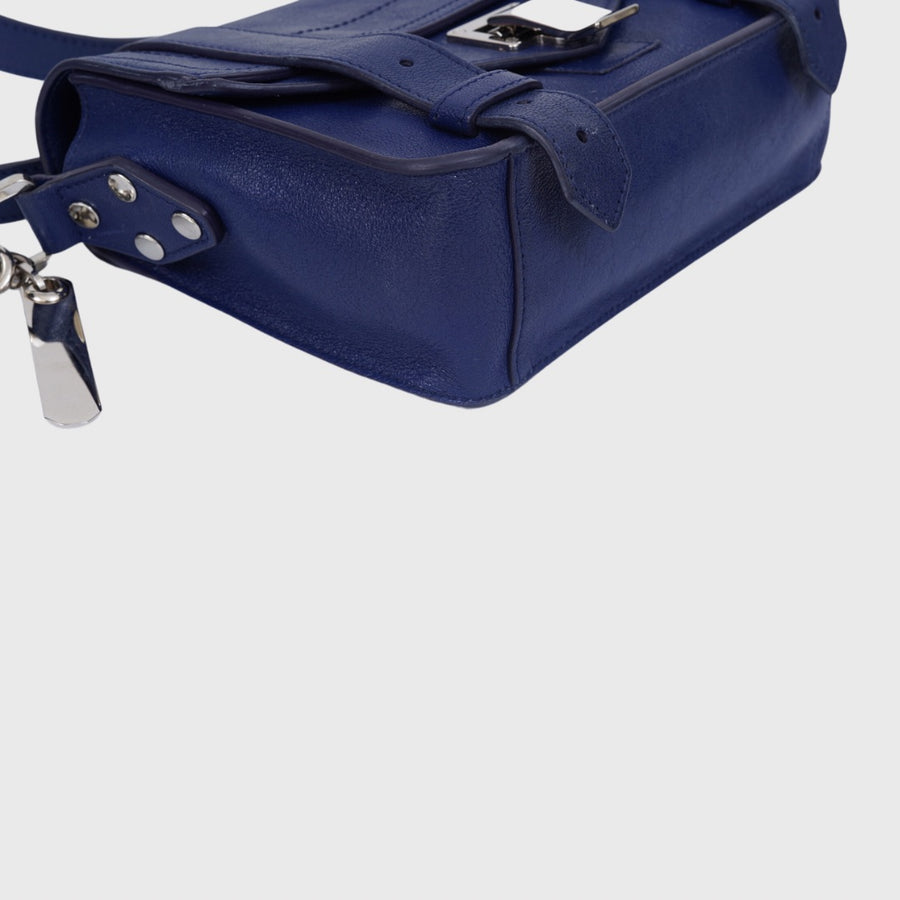 Proenza Schouler PS1 Crossbody bag Mini Lambskin Blue SHW