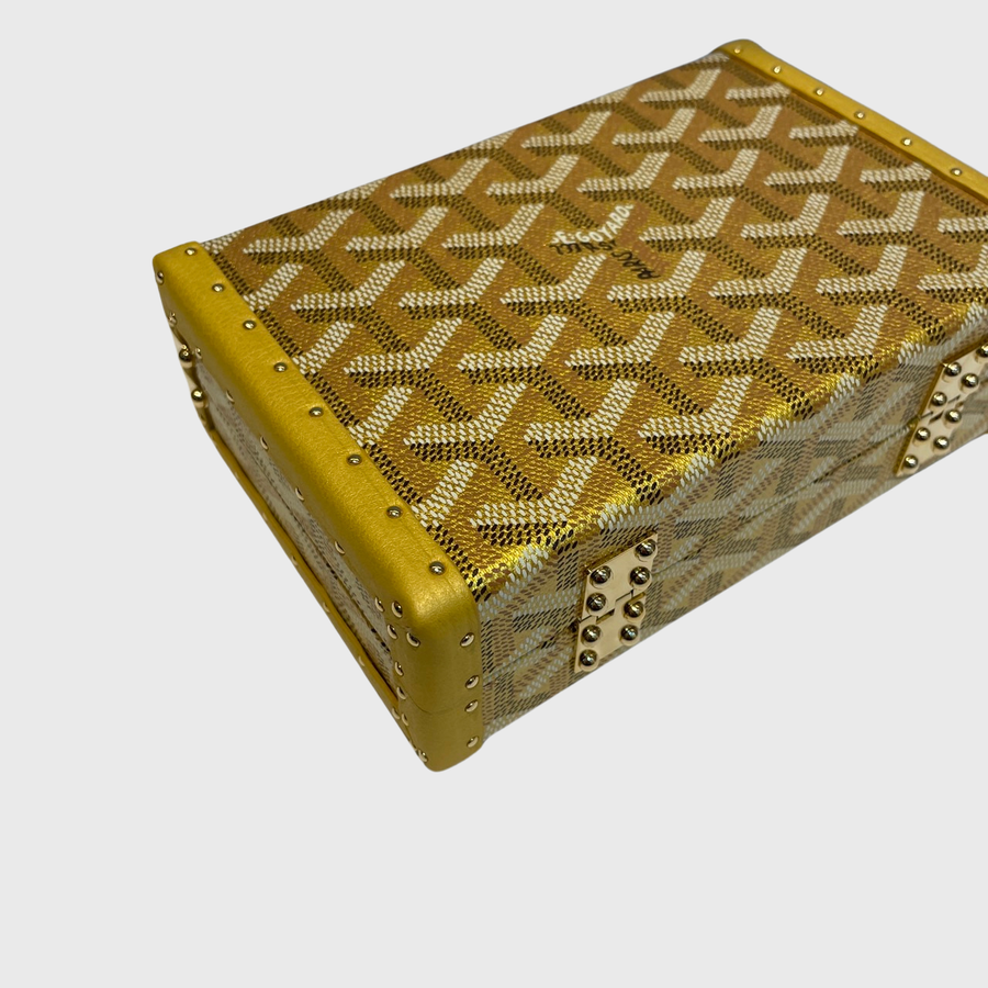 Goyard Minaudière Trunk Canvas Gold GHW