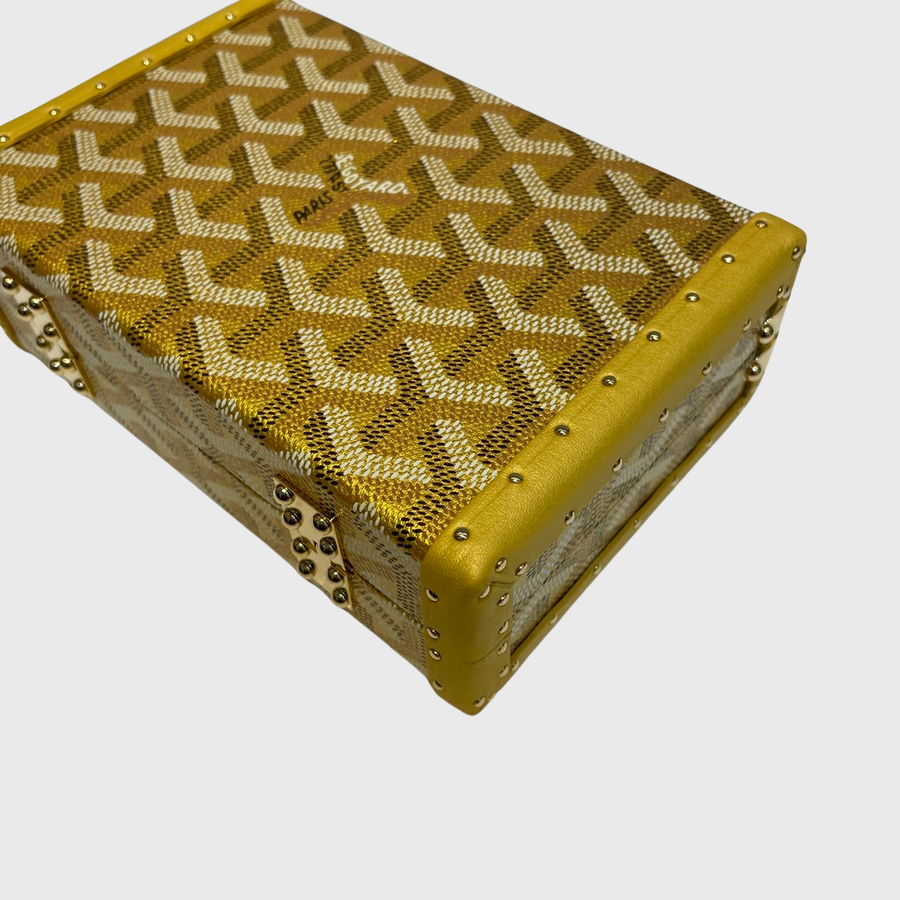 Goyard Minaudière Trunk Canvas Gold GHW