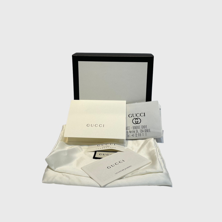 Gucci GG Marmont Coin Pouch Leather Black GHW