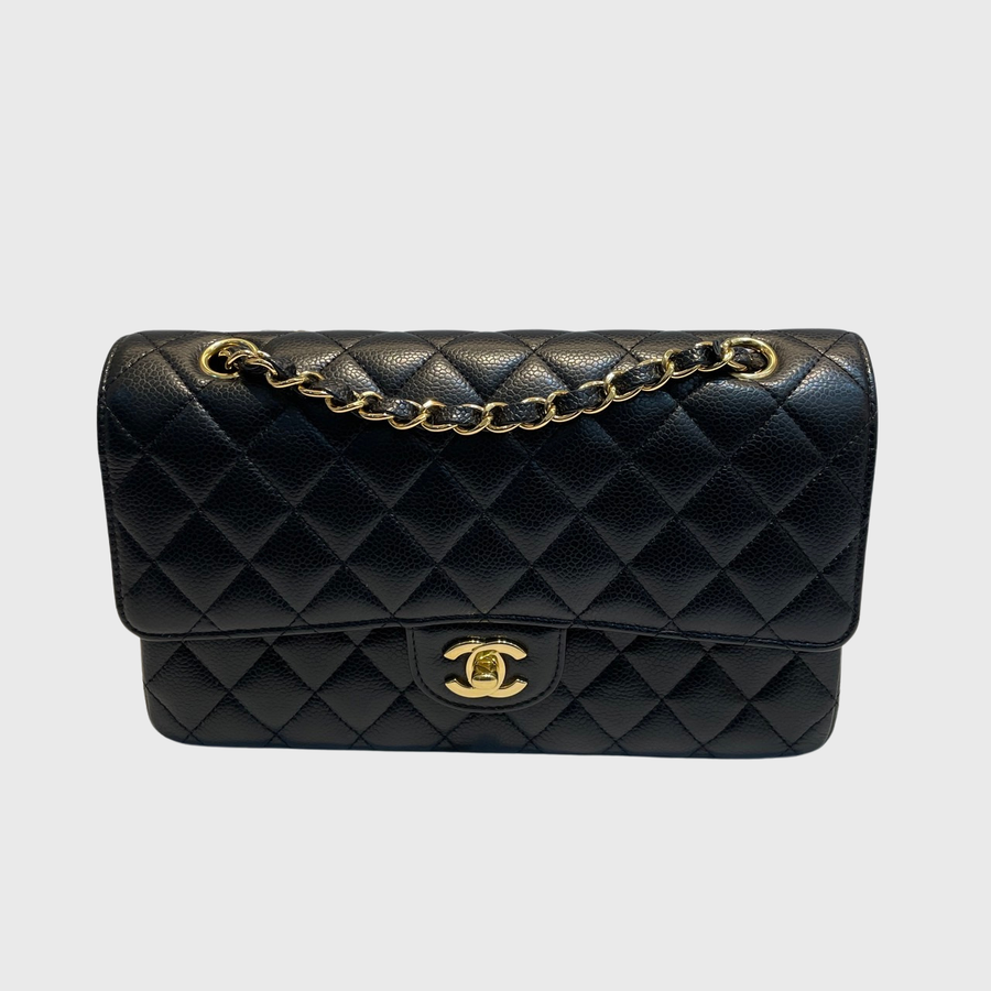 Chanel Classic Caviar Black GHW