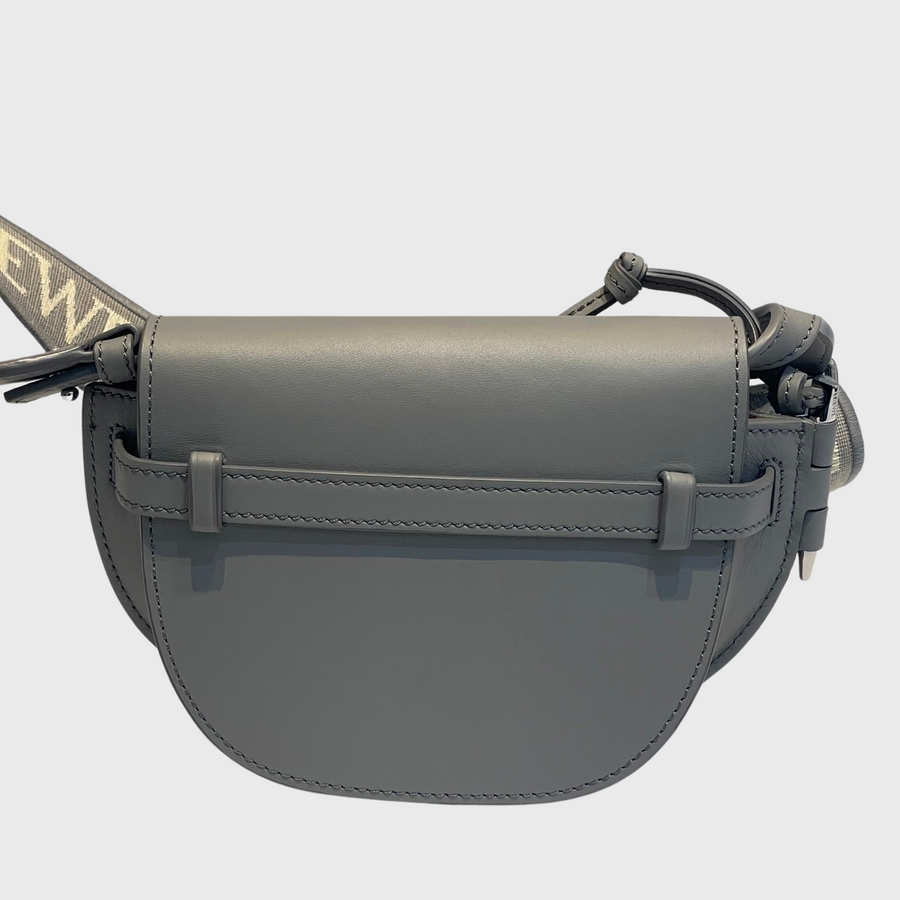 Loewe Gate Dual Bag Calfskin Grey SHW