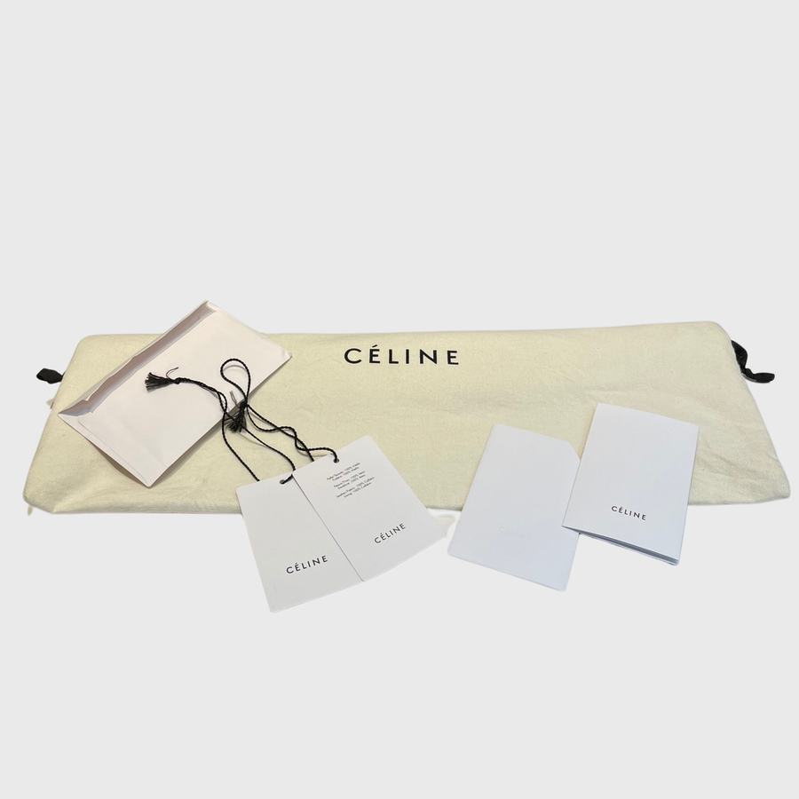 Celine Luggage Bag Calfskin Beige SHW