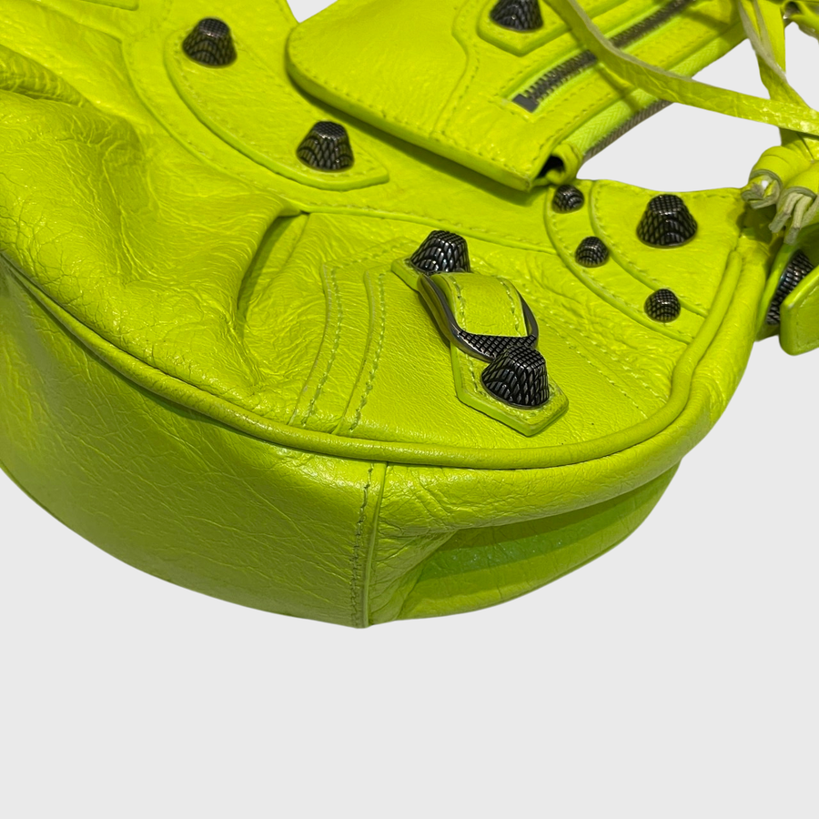 Balenciaga Le Cagole Lambskin Neon SHW