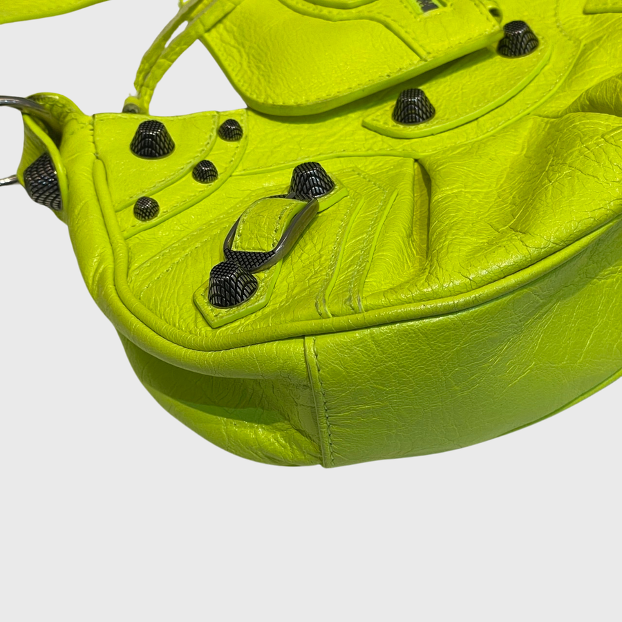 Balenciaga Le Cagole Lambskin Neon SHW