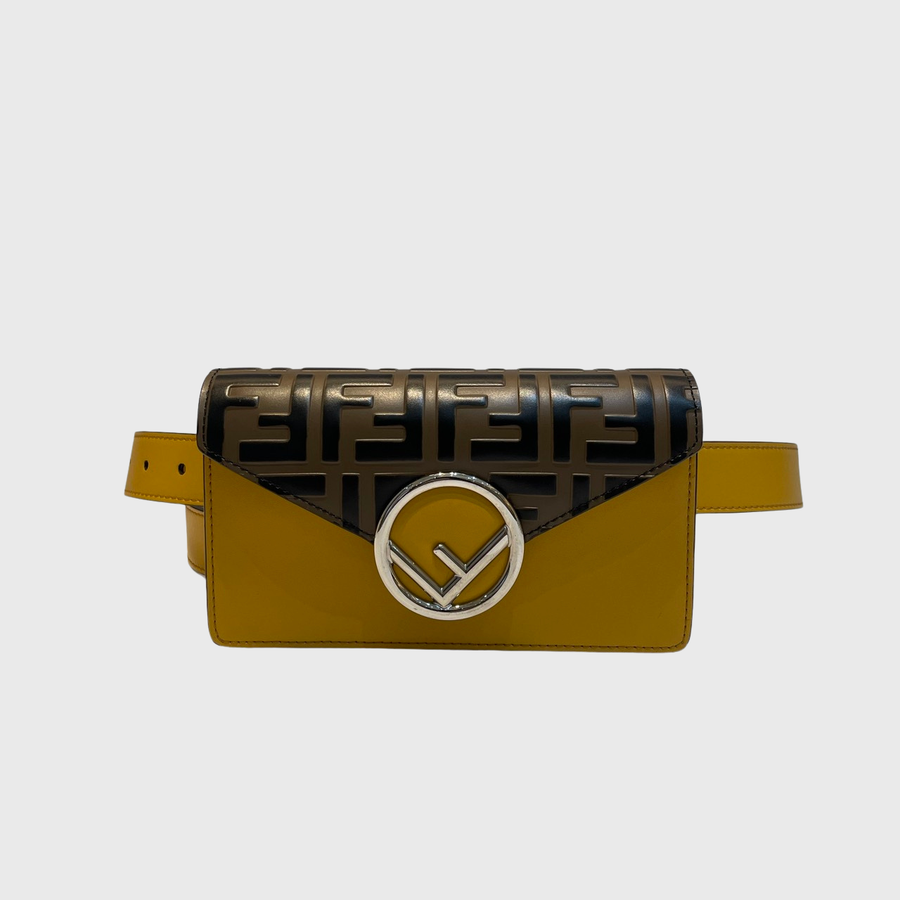 Fendi Vitello Liberty Leather Yellow SHW