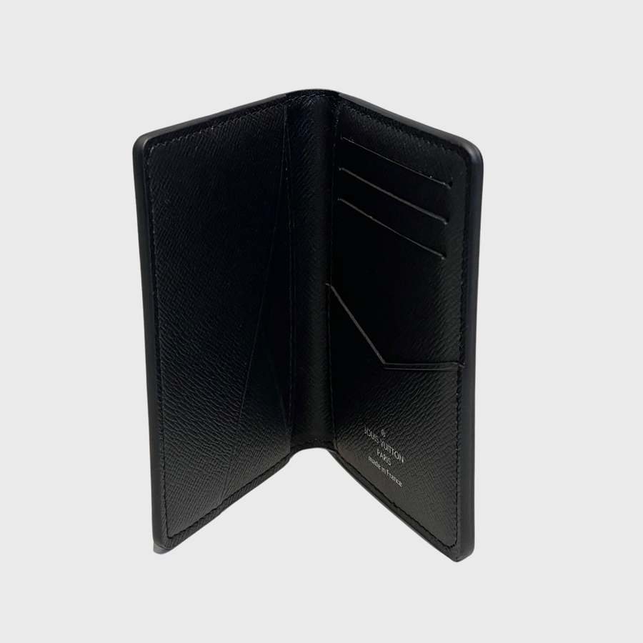 Louis Vuitton Card Holder Canvas Black