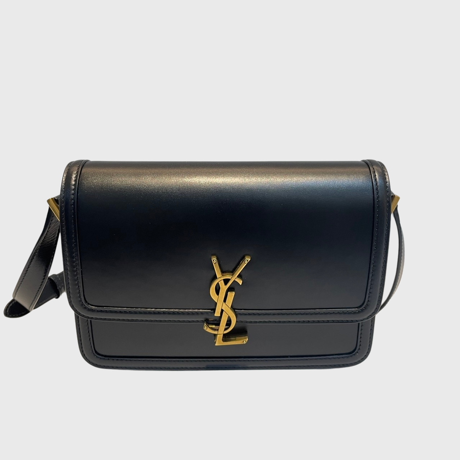 Saint Laurent Solferino Bag Calfskin Black GHW