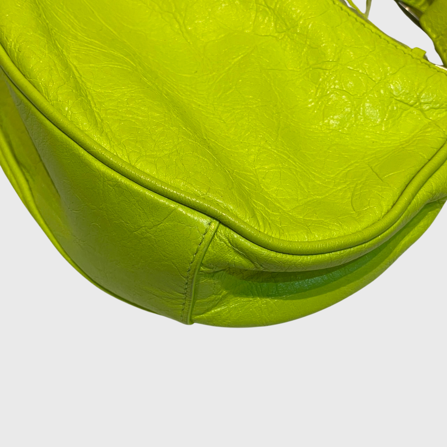 Balenciaga Le Cagole Lambskin Neon SHW