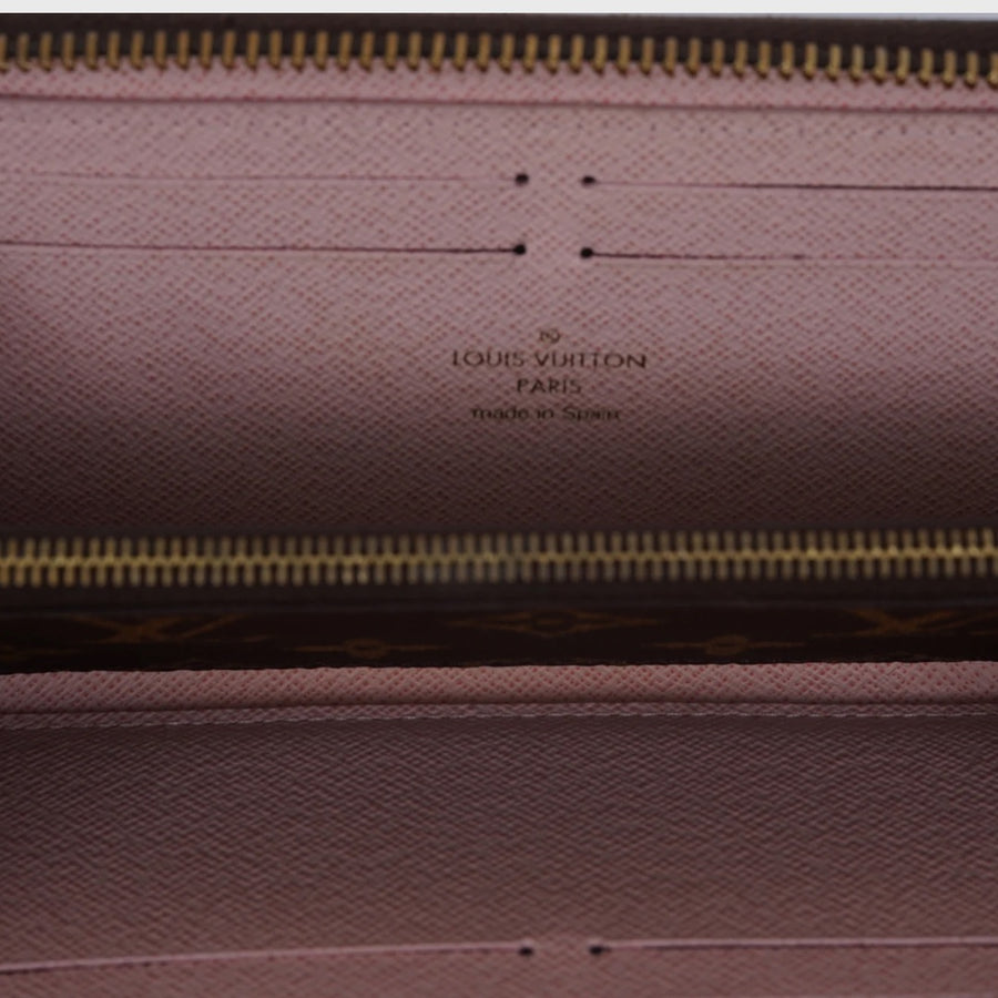 Louis Vuitton Clémence Long Wallet Canvas Brown Monogram GHW