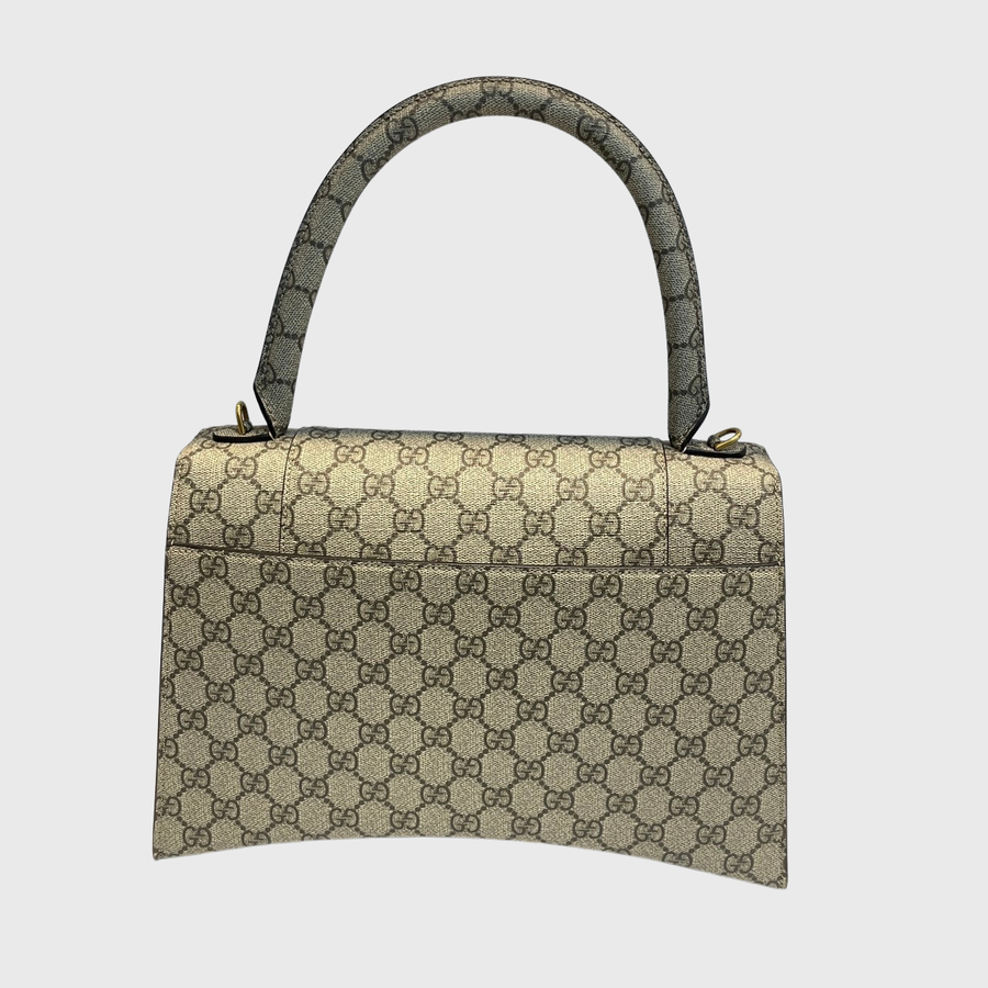 Gucci x Balenciaga Hacker Hourglass Bag Canvas Beige GHW