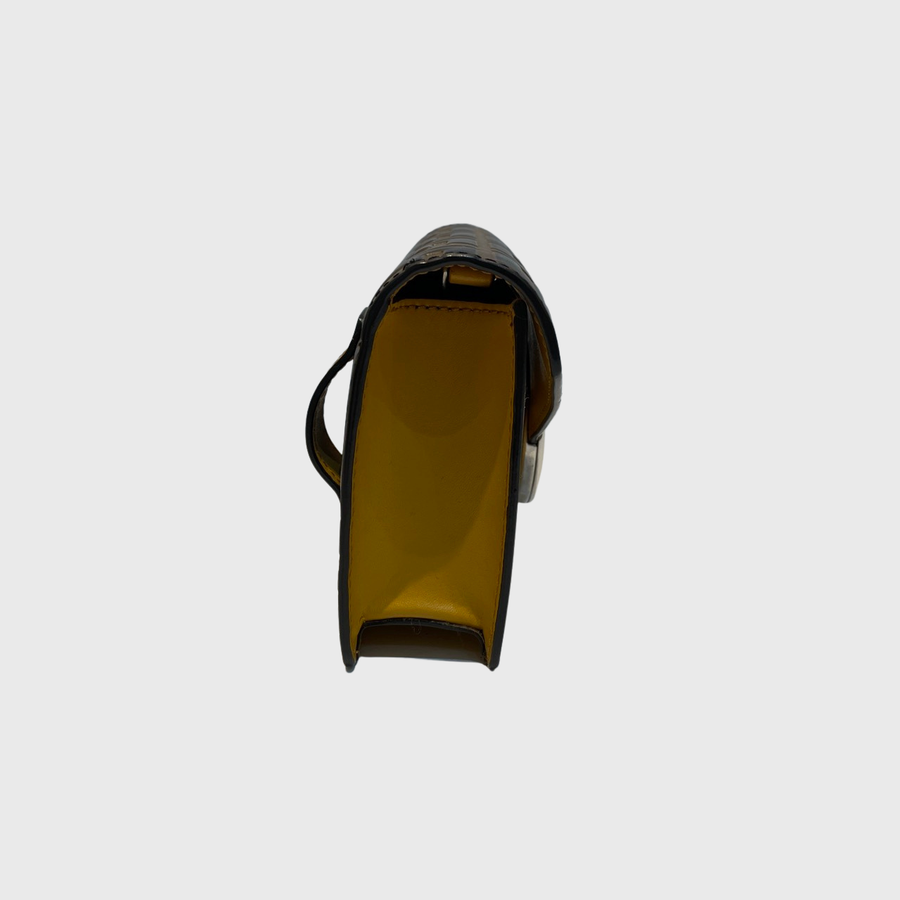 Fendi Vitello Liberty Leather Yellow SHW