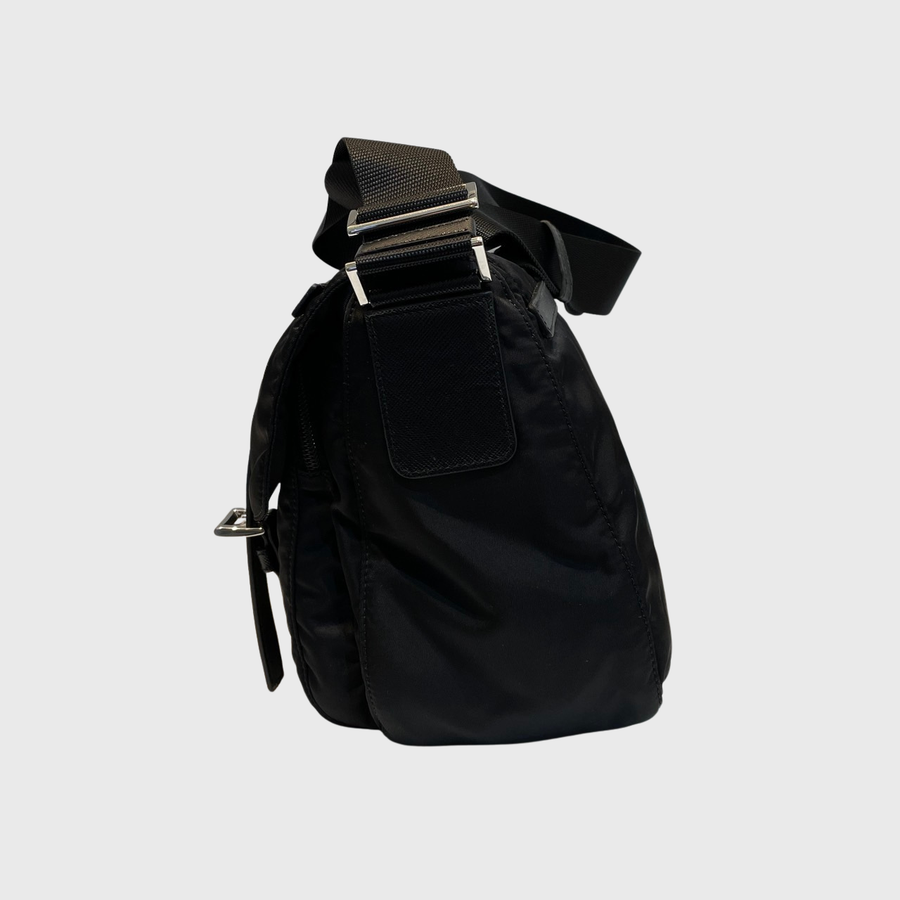 Prada Re-Nylon Crossbody Bag Nylon Black SHW