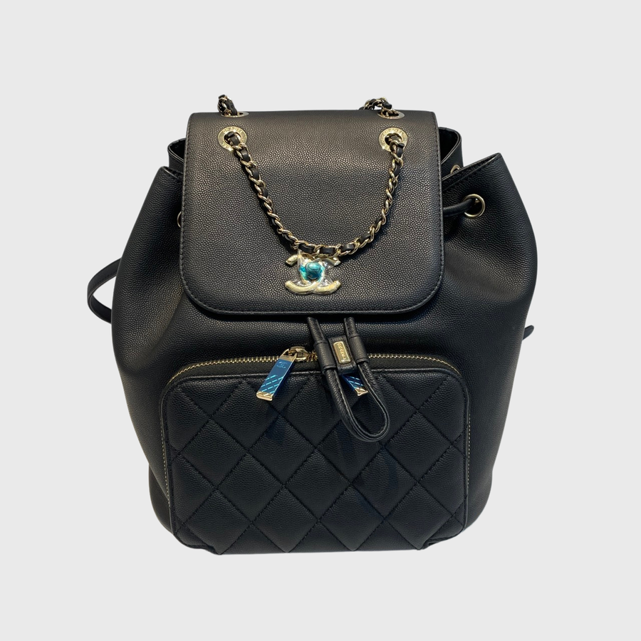 Chanel Backpack Caviar Black GHW