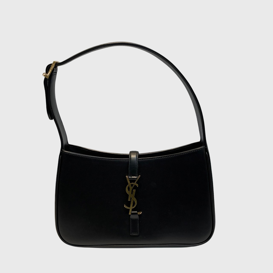 Saint Laurent Le 5 A 7 Hobo Calfskin Black GHW