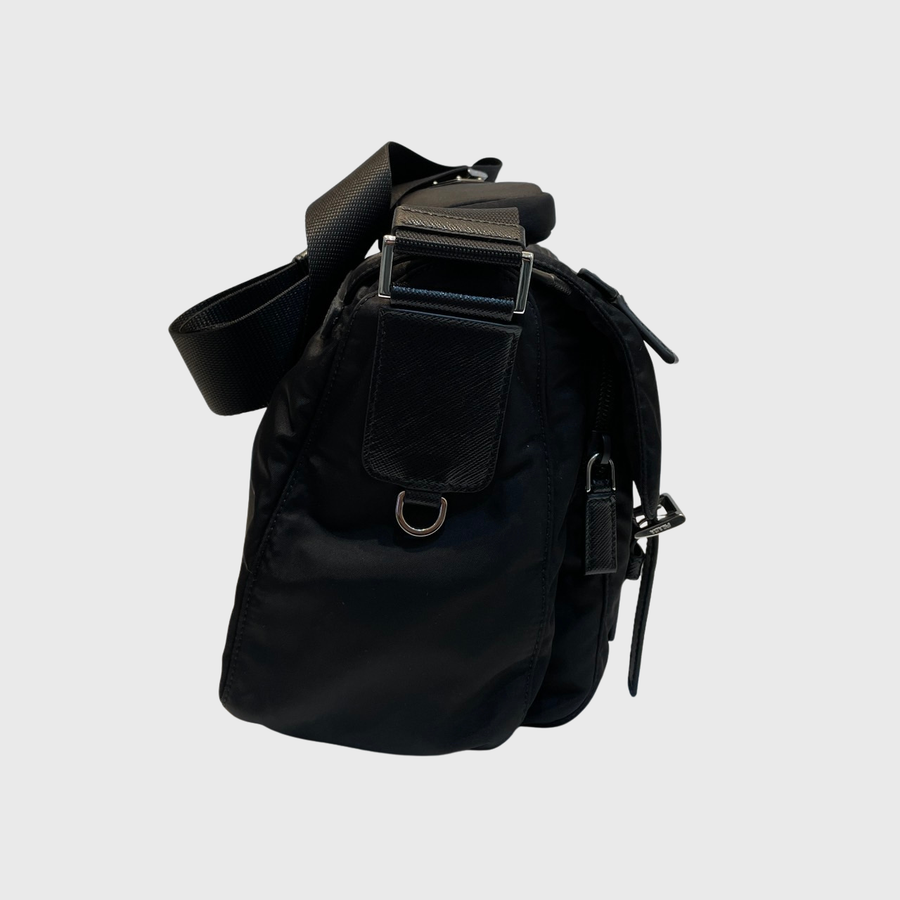 Prada Re-Nylon Crossbody Bag Nylon Black SHW