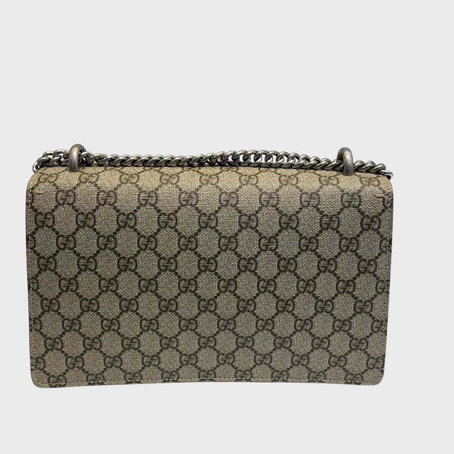 Gucci Dionysus Bag Canvas Suede Brown SHW