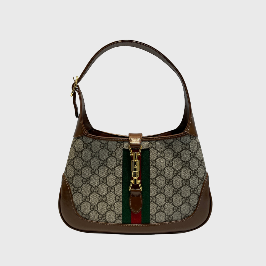 Gucci Jackie Canvas Brown GHW